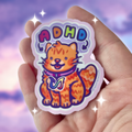 ADHD Kitty ~ Sticker