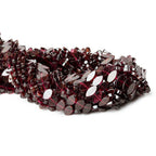 8mm Garnet Side Drill Faceted Flat Marquise Beads, 14 inch