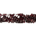 8mm Garnet Side Drill Faceted Flat Marquise Beads, 14 inch