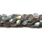 8x6-10x7mm Labradorite Faceted Oval Beads 14 inch 41 pieces