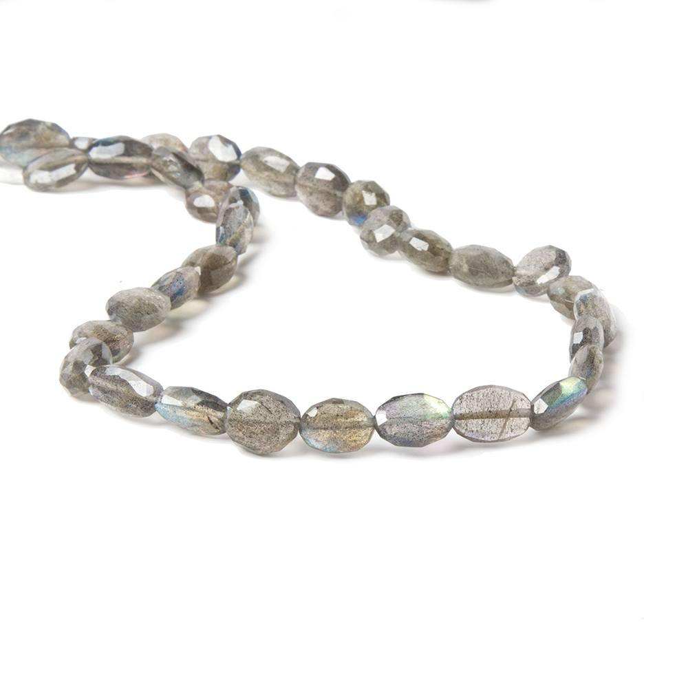 8x6-10x7mm Labradorite Faceted Oval Beads 14 inch 41 pieces