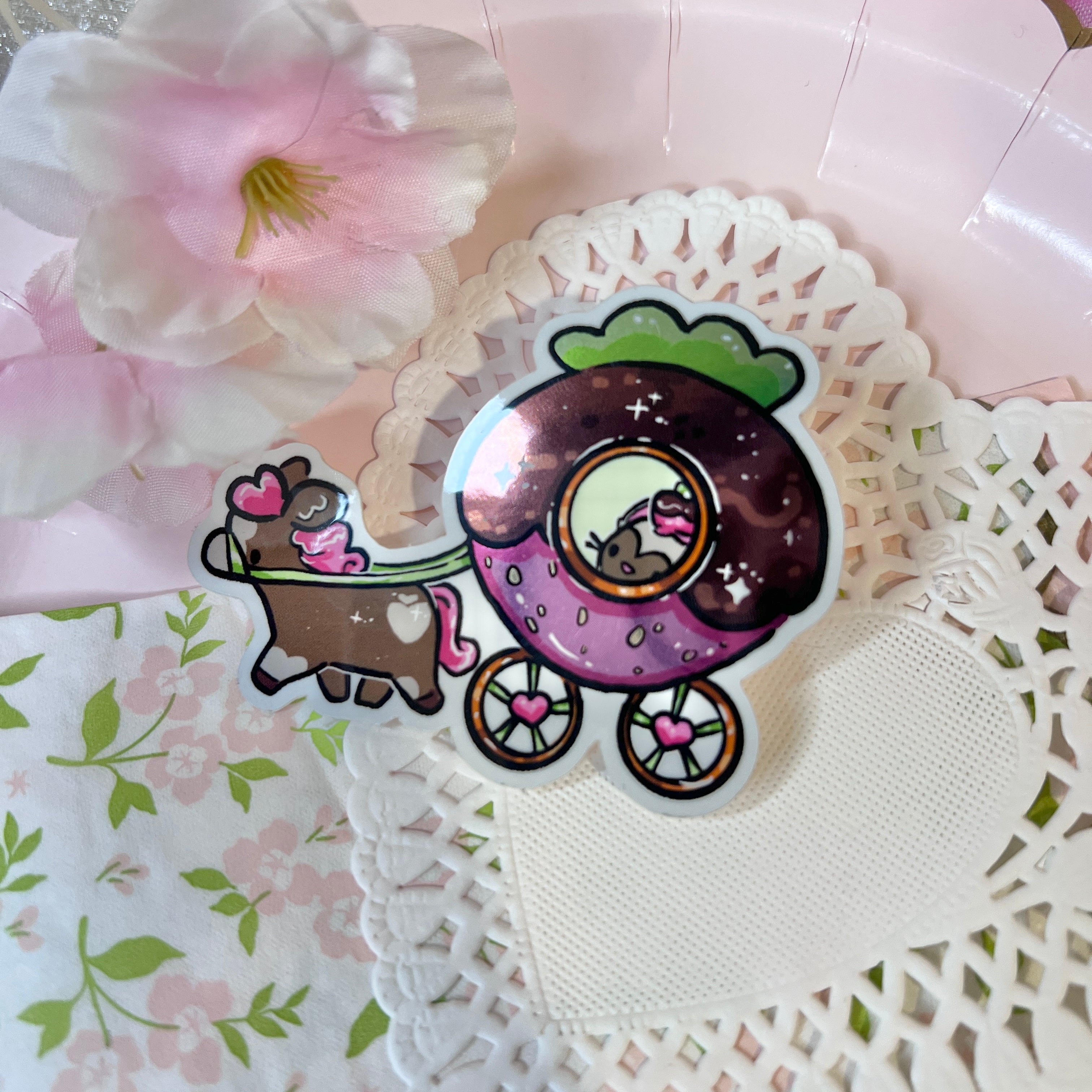 Princess Bon-Bon Royal Carriage ~ Metallic Sticker