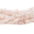 9mm Rose Quartz Chip Beads, 36 inch