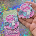 Mer-goat Seashell ~ Enamel Pin