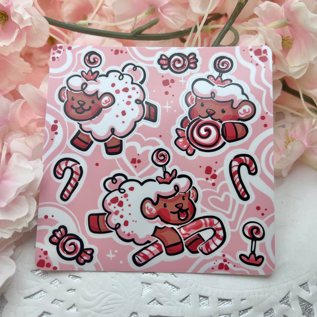 Candy Cane Sprout ~ Sticker Sheet