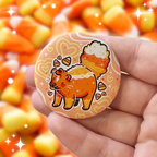 Candy Corn Skunk ~ Button