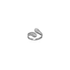 14k White Gold Cubic Zirconia Wrap Toe Ring
