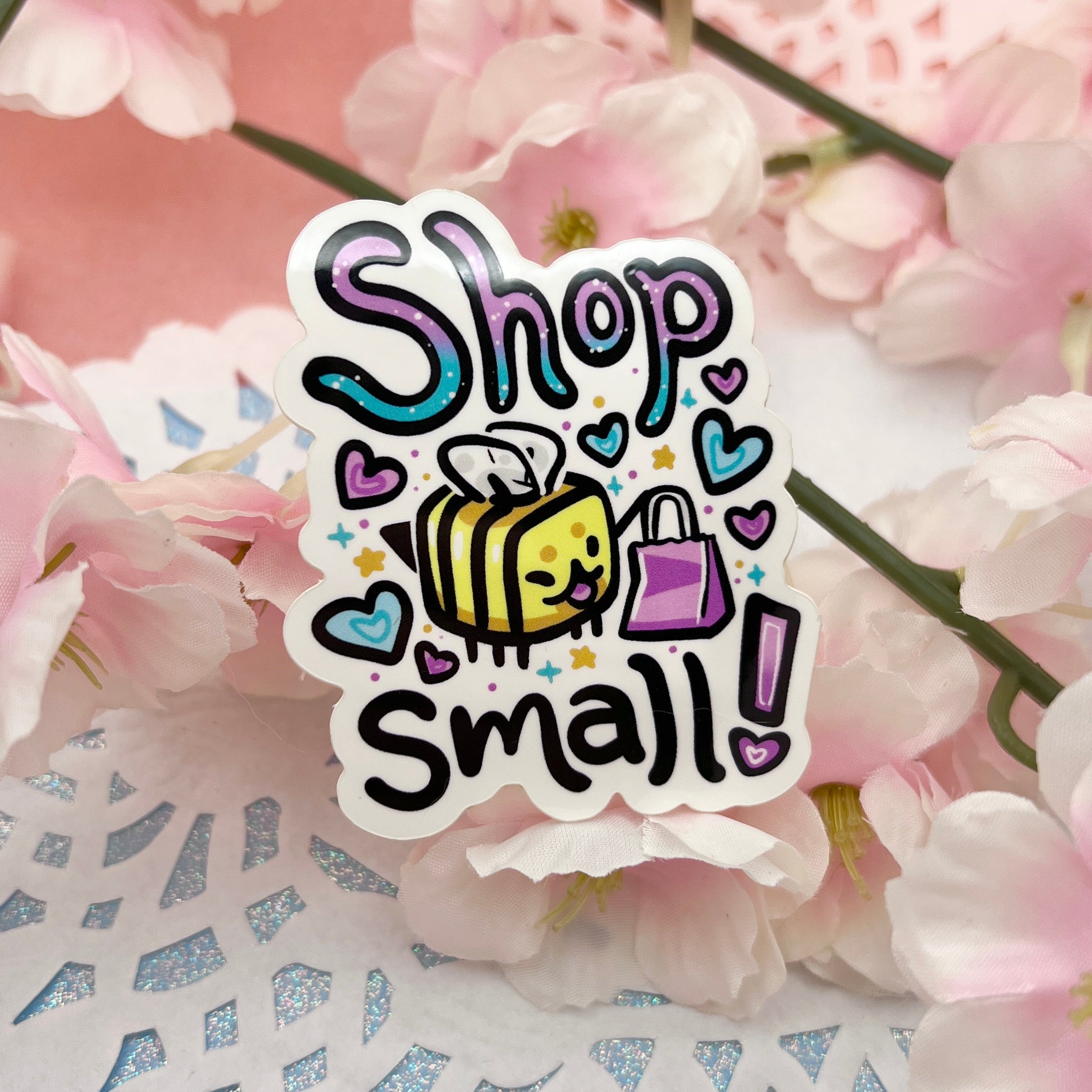 Shop Small! Bee ~ Sticker