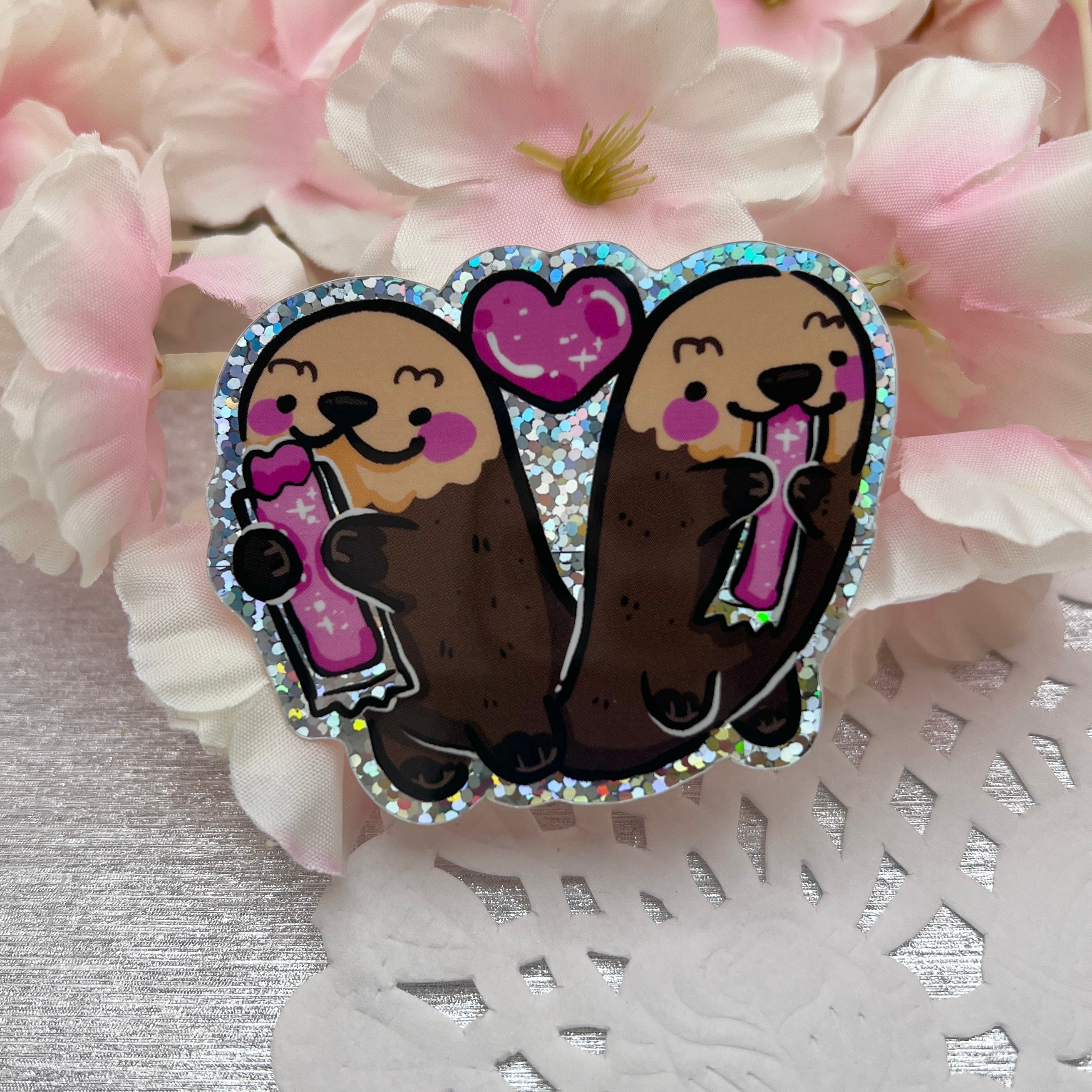 Otter Pops ~ Glitter Sticker