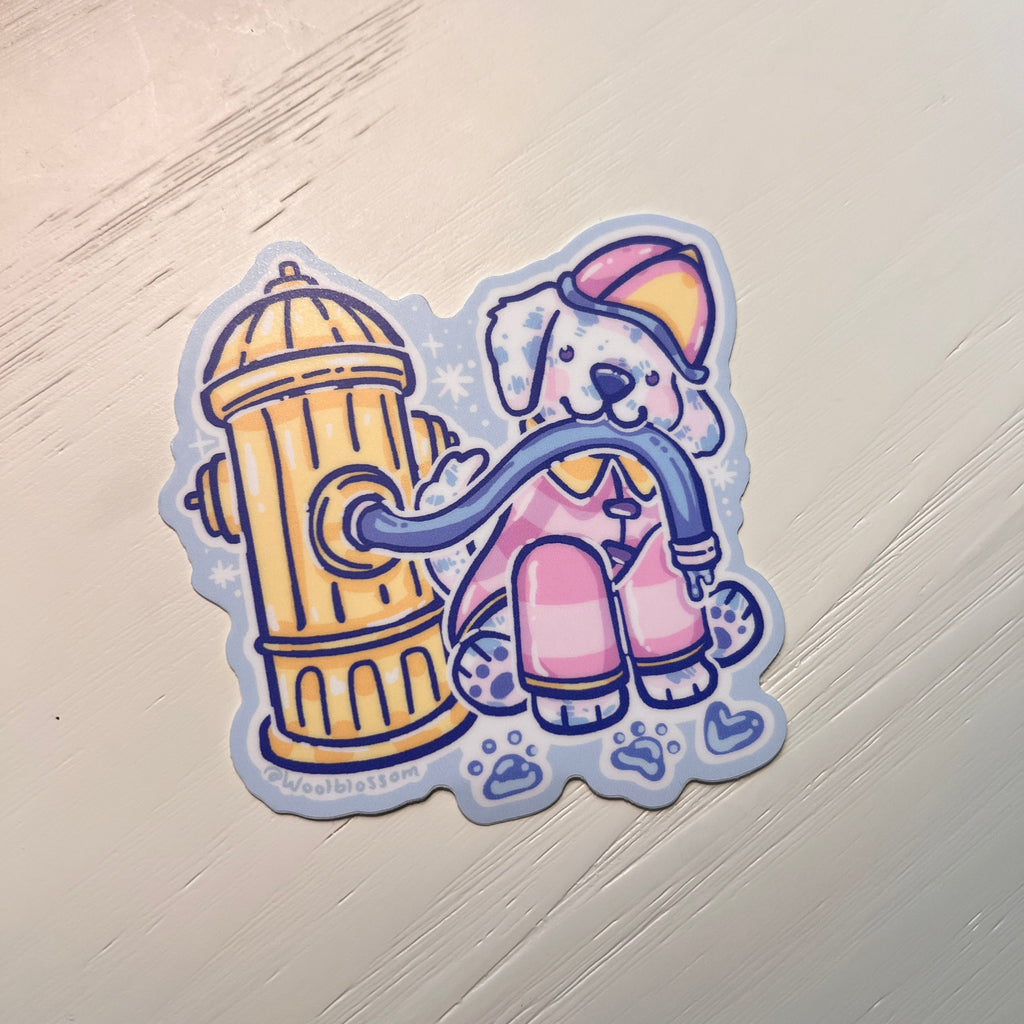 Firefighter Dalmatian ~ Sticker