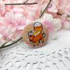 Candy Corn Skunk ~ Button