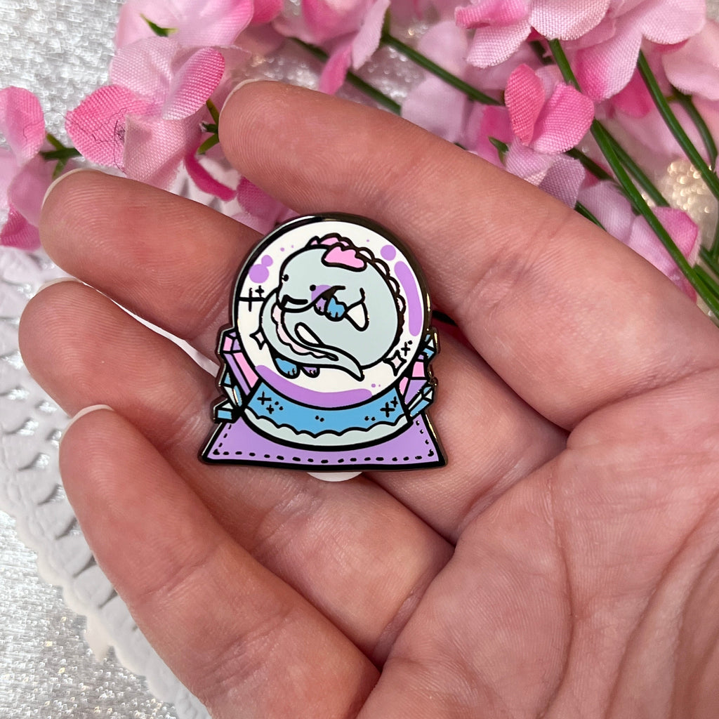 Crystal Ball Jewel the Dragon ~ Enamel Pin