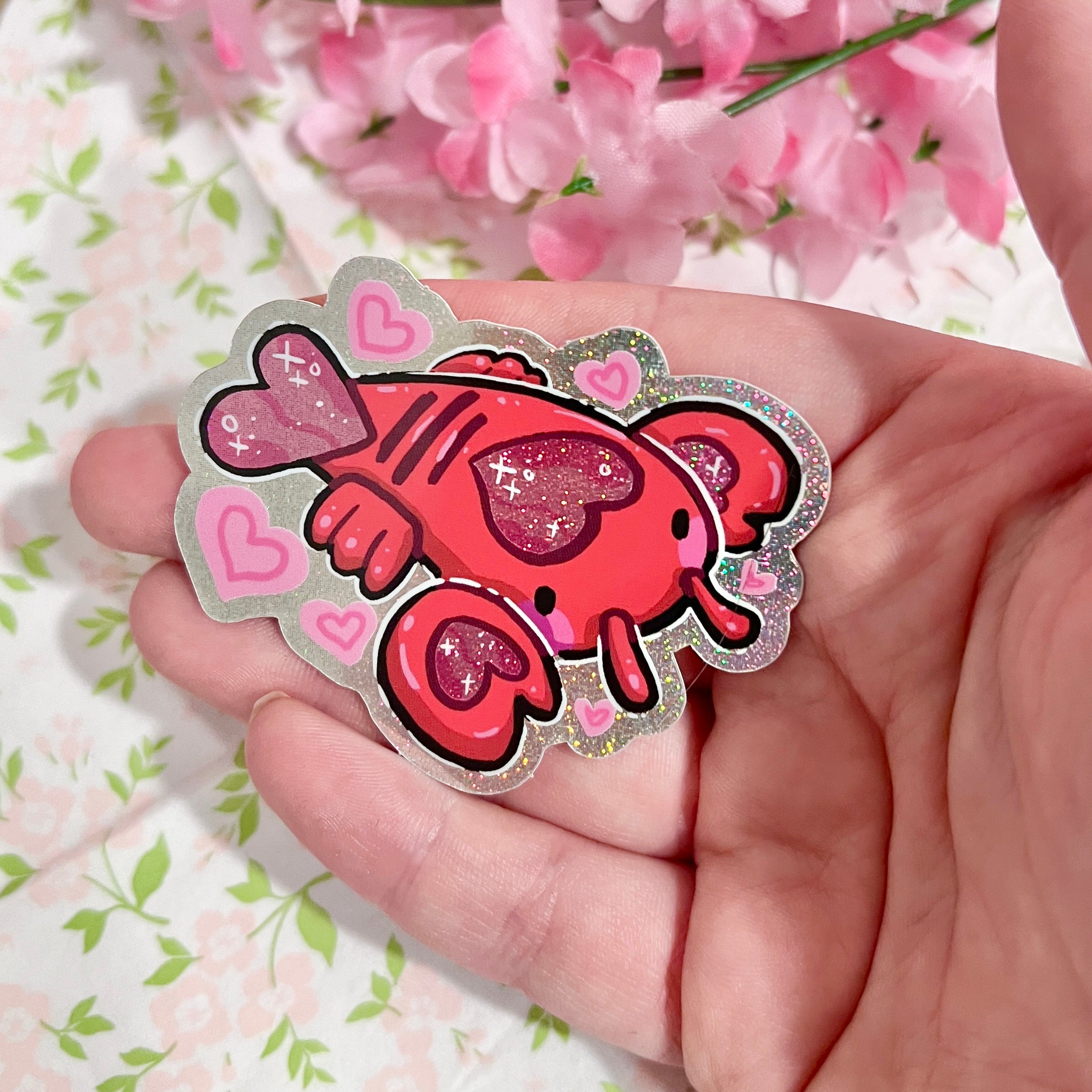 Ruby the Love-ster ~ Pixie Dust Glitter Sticker