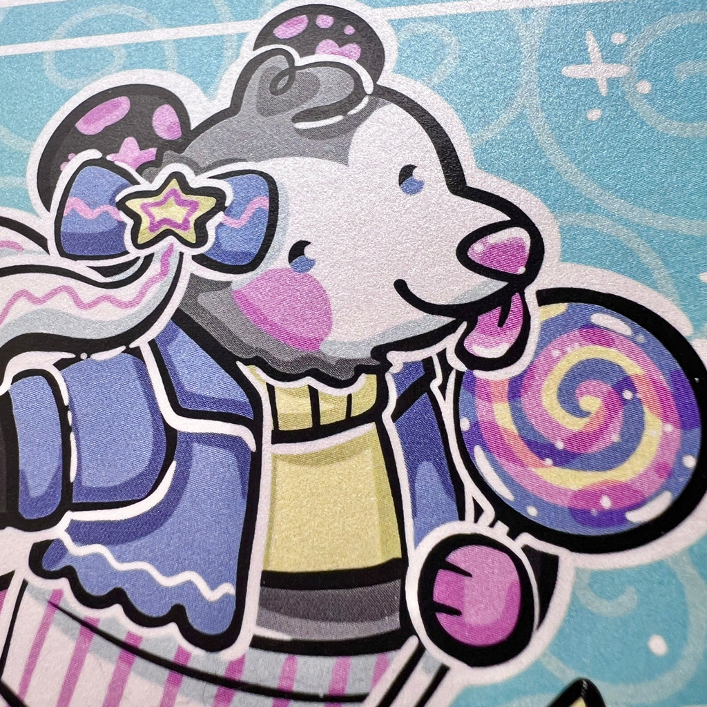 Roller Skatin' Opossum ~ Shimmer Print