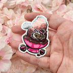 Chocolate Fountain Princess Bon-Bon ~ Metallic Sticker