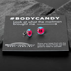 Heartbreak Bandaged Heart Stud Earrings by Onyx O