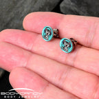 Heavy Metal Kitty Cat Stud Earrings by Onyx O