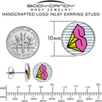 Hot Pink Cool S Stud Earrings by Onyx O