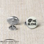 Leaf Me Alone Glow in the Dark Stud Earrings by Onyx O