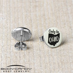 Only in Ohio Glow in the Dark Stud Earrings by Onyx O