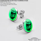 Only in Ohio Glow in the Dark Stud Earrings by Onyx O