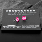 Red Hot Lips Stud Earrings by Onyx O