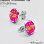 Pink JOMO Stud Earrings by Onyx O