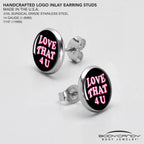 Love That 4 You Stud Earrings by Onyx O