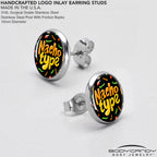 Nacho Type Stud Earrings by Onyx O