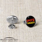 Spicy and Saucy Stud Earrings by Onyx O