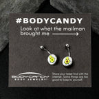 Avocado Oh BFF Set of 2 Belly Rings by Onyx O