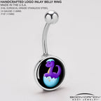Baby Dinosaur Belly Ring by Onyx O