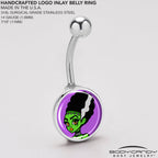 Bride of Frankenstein Belly Ring by Onyx O