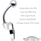 Bride of Frankenstein Belly Ring by Onyx O