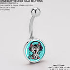 Heavy Metal Kitty Cat Belly Ring by Onyx O