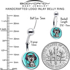 Heavy Metal Kitty Cat Belly Ring by Onyx O