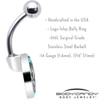 Heavy Metal Kitty Cat Belly Ring by Onyx O