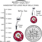 Love Me Not Flower Belly Ring by Onyx O