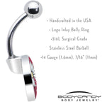 Love Me Not Flower Belly Ring by Onyx O
