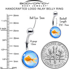 Gold Fish Belly Ring by Onyx O