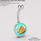 Fortune Cookie Belly Ring by Onyx O