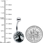 Glow in the Dark Tree of Life Belly Ring by Onyx O