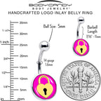 Heart Lock Belly Ring by Onyx O