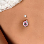 Krampus Cutie Christmas Holiday Belly Ring by Onyx O