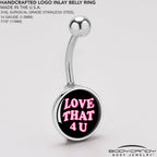 Love That 4 You Belly Ring by Onyx O