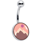 Mountain Sunrise Belly Ring by Onyx O