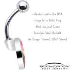 Mountain Sunrise Belly Ring by Onyx O