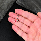 Holiday Peppermint Candy Belly Ring