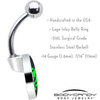 Shaka Hand Belly Ring by Onyx O