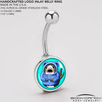Shark in a Hoodie Belly Ring by Onyx O